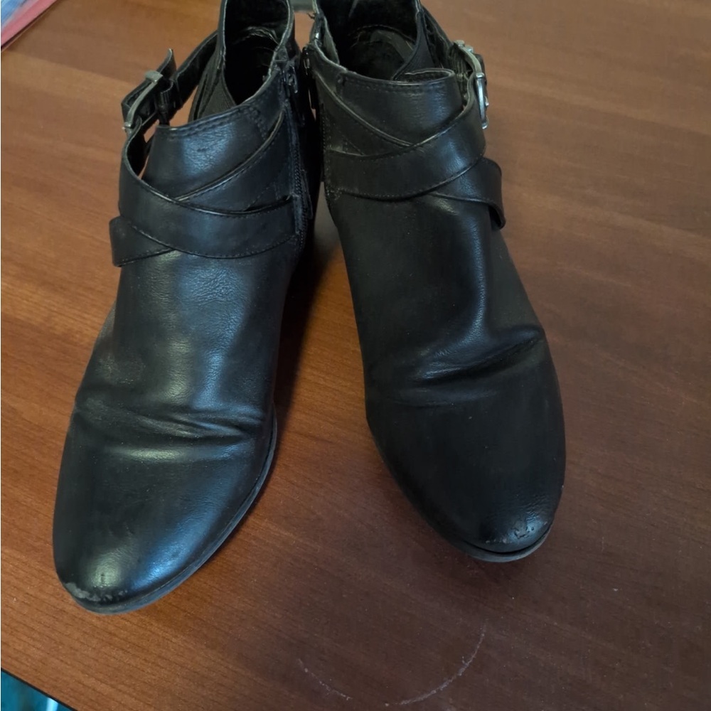 Black Ankle Boots Sz 8